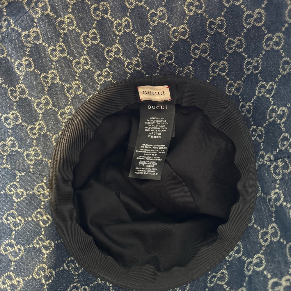 Gucci Blue Monogram Hat